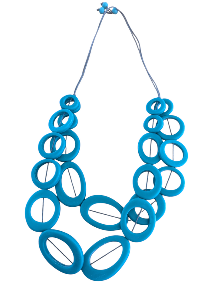 Teal Long Necklace